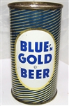 Blue n Gold Flat Top Beer Can.....Very Nice.