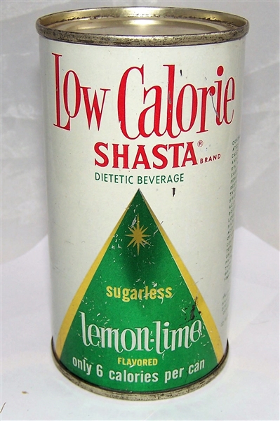 Low Calorie Shasta Lemon Lime Pre Zip Code Flat Top