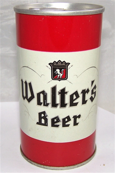 Walters Zip Top Beer Can, Zip Intact.