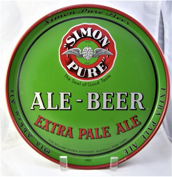 Simon Pure Ale-Beer 12 Inch Serving Tray