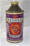 National Premium IRTP Cone Top Beer Can