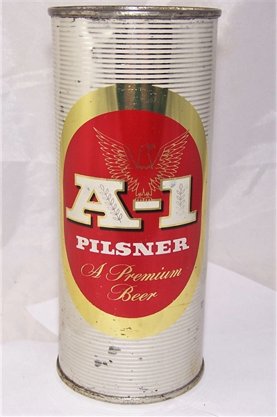 A-1 Pilsner Unlisted 16 Ounce Flat Top Beer Can