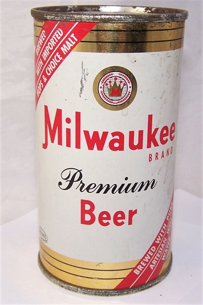 Milwaukee Brand Premium Flat Top Beer Can