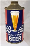 B & B Special Export Low Pro Cone Top Beer can
