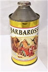 Barbarossa Cone Top Beer Can, Non IRTP, Clean Can