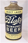 Blatz Milwaukee Select Lager Low Pro Cone Top....Stunning!!