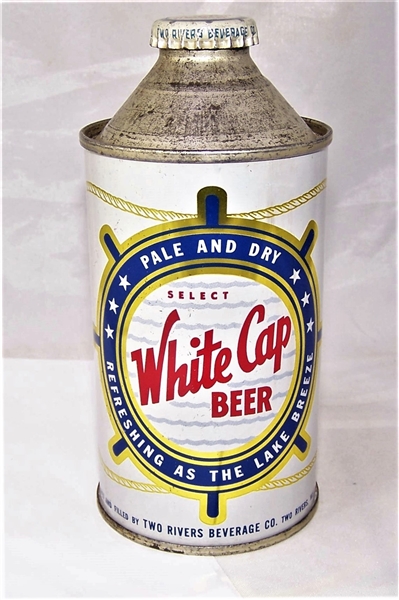 White Cap Cone Top Beer Can....Amazing Can!!