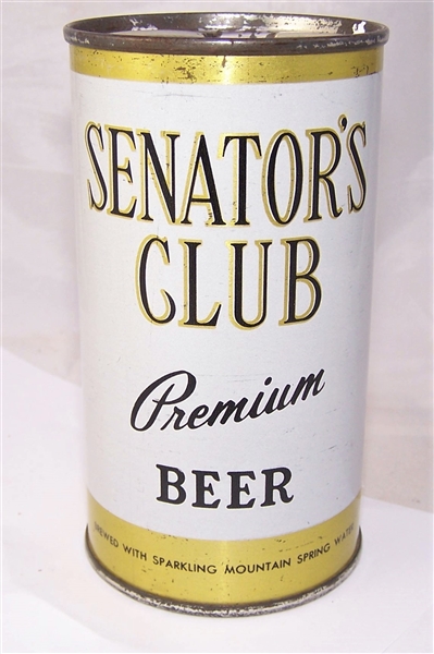 Senators Club Premium Flat Top Beer Can