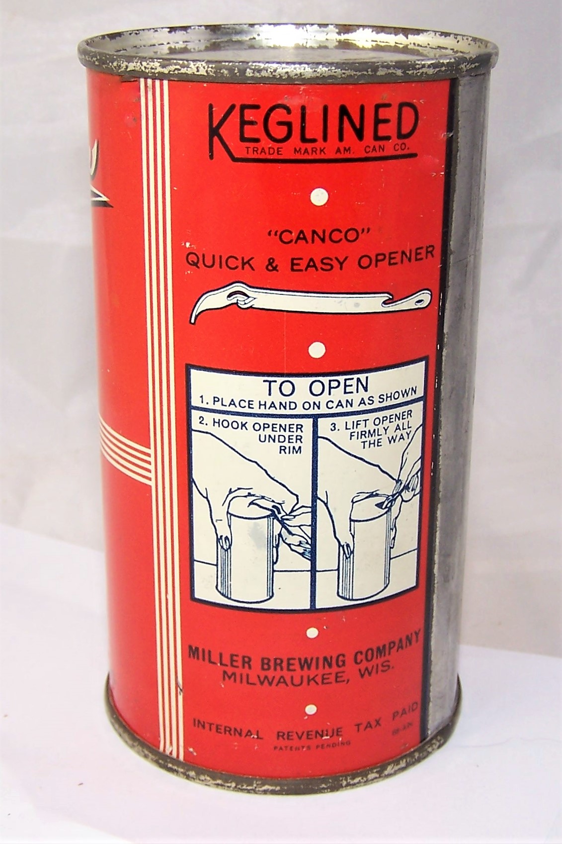 Vintage Quick & Easy Bottle Can Opener Canco American Can Co. USA 