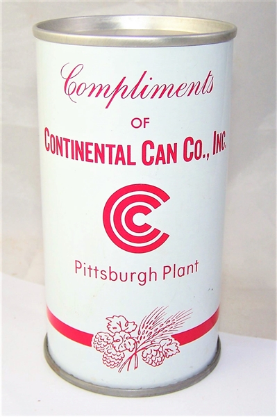 Compliments Of Continental Can Co. Pittsburgh Plant