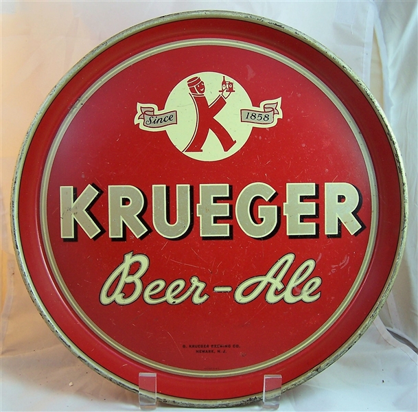 Krueger Beer-Ale 12 Inch Beer Tray Featuring The K-Man
