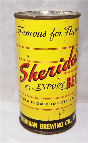 Sheridan Export Flat Top Beer Can