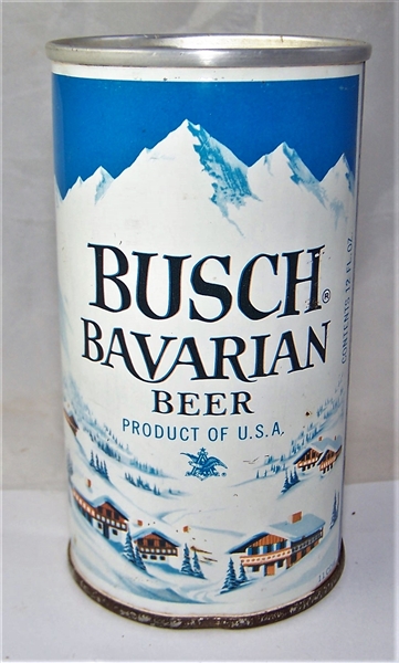 Busch Bavarian Zip Top Beer Can Los Angeles