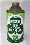 Beverwyck Irish Brand Cream Ale Hi Pro Cone Top "Made In USA"