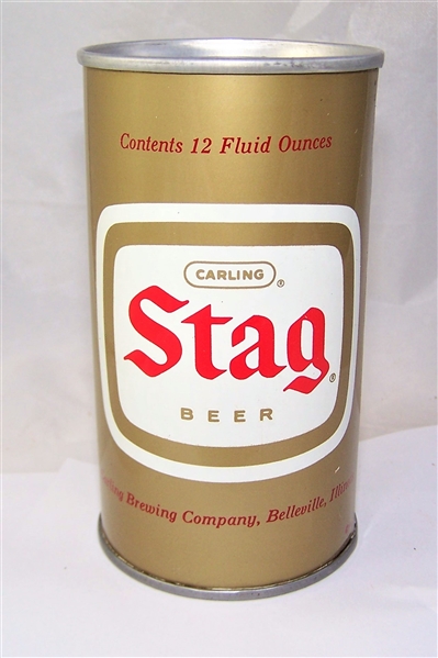 Stag Test Can Enamel Tab Top Beer Can....WOW!