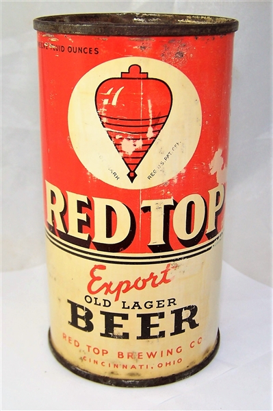 Red Top Export Old Lager Beer O.I Flat Top Can