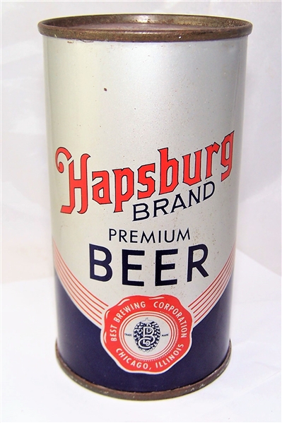 Hapsburg Brand Premium Flat Top Beer Can....Sweet!