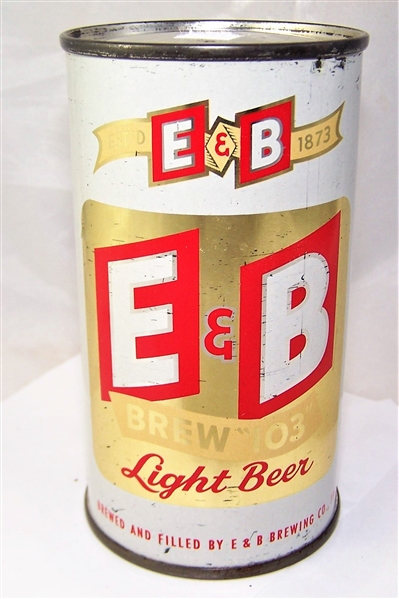 E & B Brew 103 Light Flat Top Beer Can