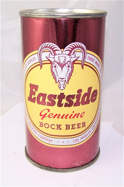 Eastside Genuine Bock Flat Top Beer Can