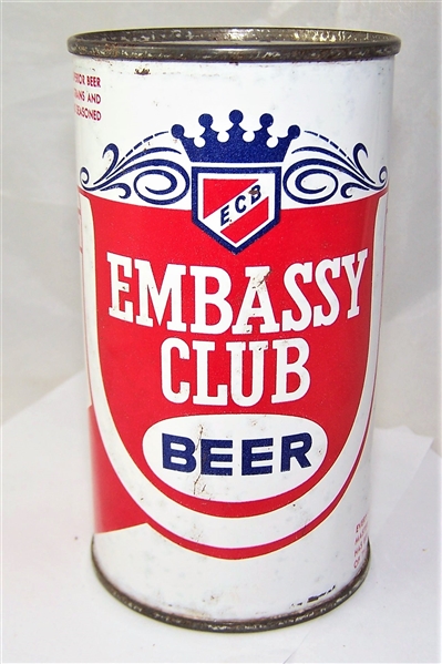 Embassy Club Flat Top Beer Can Norfolk, VA