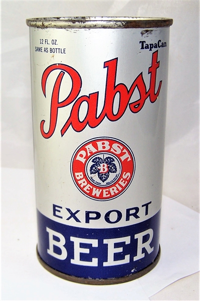 Pabst Export Opening Instruction Flat Top Beer Can 