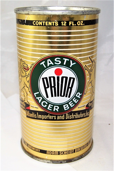Prior Tasty Lager Flat Top Beer Can....IRTP