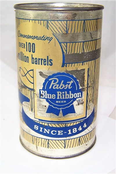 Pabst Over 100 Million Barrels Bank Top Can