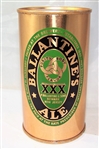 Ballantine Ale Opening Instruction Flat Top Beer Can....Amazing!