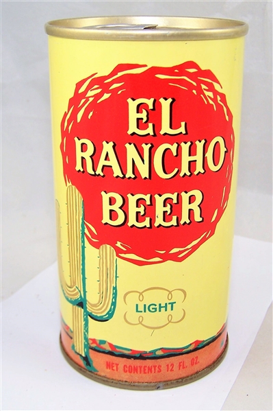 El Rancho Light Tab Top Beer Can