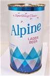 Alpine Lager Flat Top Beer can