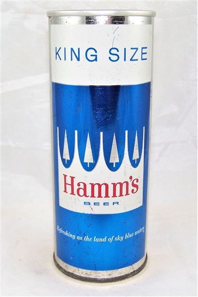 Hamms King Size 15 ounce Tab Top Beer Can, San Francisco, CA .