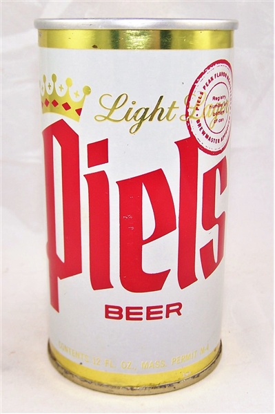 Piels Zip Top Gold Trim Beer Can