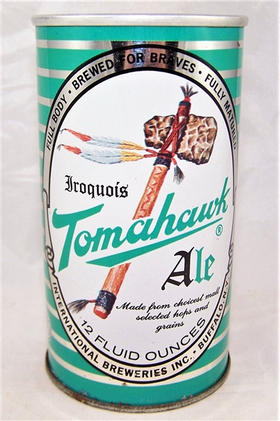 Iroquois Tomahawk Ale Zip Top Beer Can