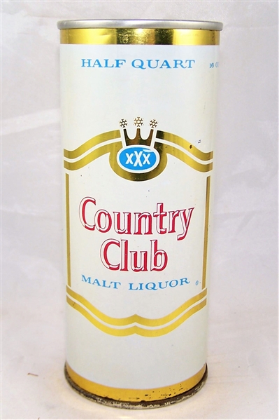 Country Club Malt Liquor 16 Ounce Early Ring Pull