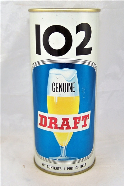 102 Genuine Draft 16 Ounce Tab Top Beer can