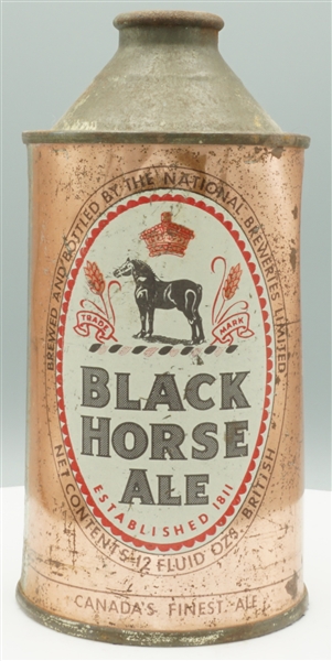 Black Horse Ale cone top - Canadian