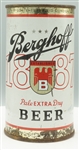 Berghoff Beer white flat top - Fort Wayne IN - Michigan tax stamp