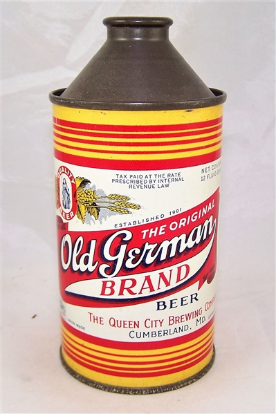  Old German Brand Cone Top Beer Can