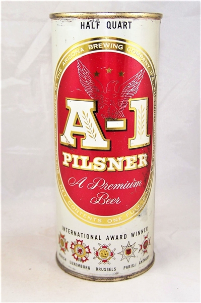  A-1 Pilsner 16 Ounce Flat...Really Tough Can!!