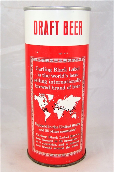  Black Label Draft 16 Ounce U-Tab Beer Can