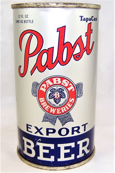  Pabst Export Opening Instruction Flat Top Beer Can