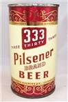  333 Pilsener Brand Flat Top Beer Can