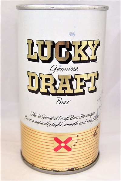  Lucky Genuine Draft Tab Top Beer Can