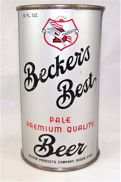  Beckers Best Non-O.I Flat Top Beer Can