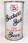 Beckers Best Non-O.I Flat Top Beer Can