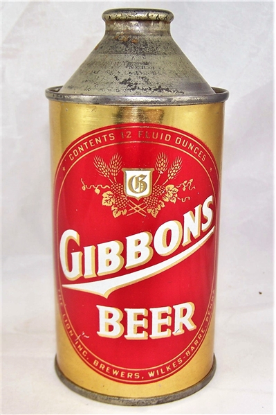  Gibbons Hi Pro Cone Top Beer Can.