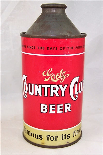  Goetz Country Club Cone Top Beer Can