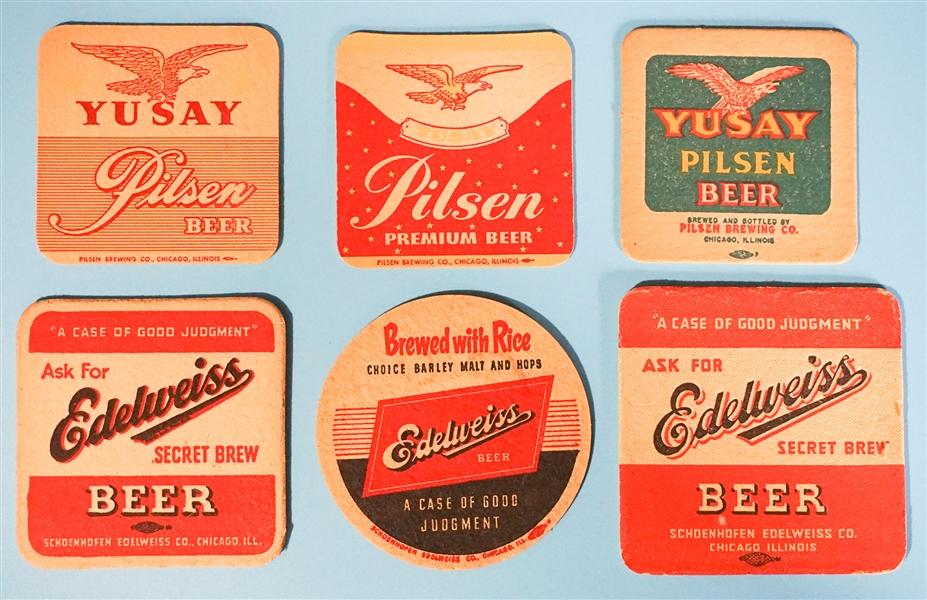  6 coasters - Yusay, Edelweiss