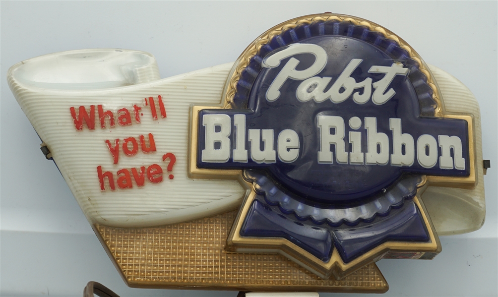  Pabst Blue Ribbon lighted sign