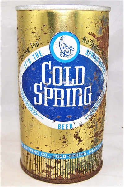  Cold Spring "No Opener Needed" In Blue Tab Top Beer Can.....Tough!